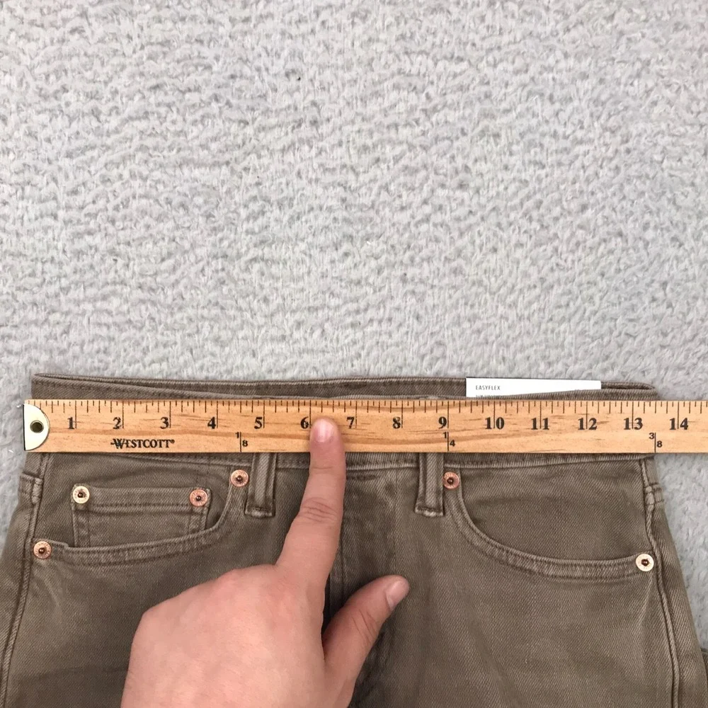 American Eagle Jeans Mens 26x30 Brown Slim Straight Easy Flex Stretch Denim NEW